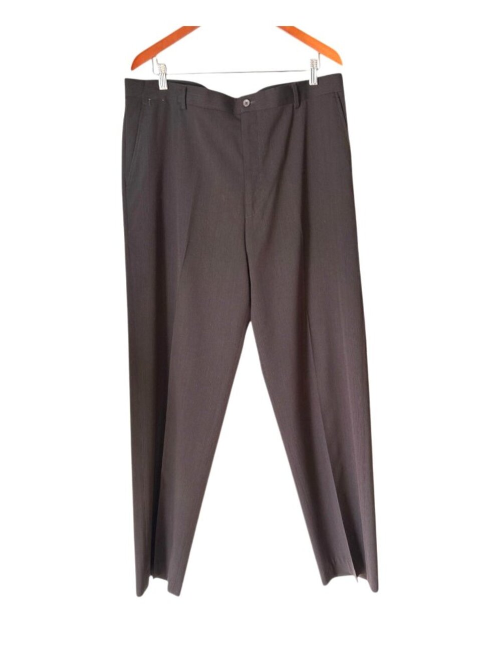 Claiborne Mens Dark Brown Dress Pants 38/34 Polyester & Rayon Blend